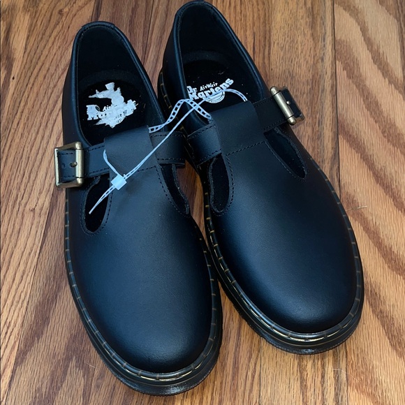 Dr. Martens Shoes - Black Leather Buckle Shoes